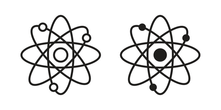 Physics icon vector illustration. Editable black icons. EPS 10