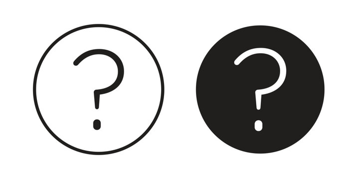 Question icon vector illustration. Editable black icons. EPS 10