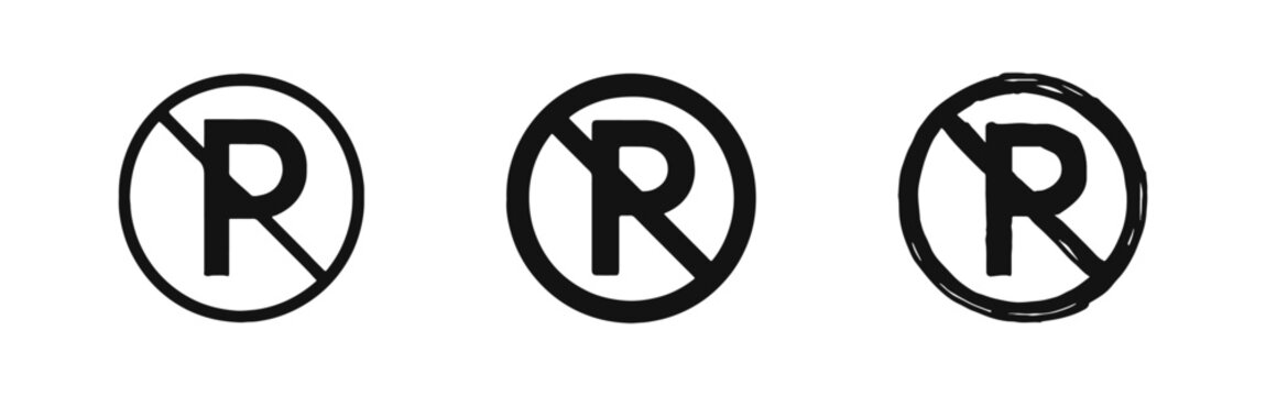 No Parking and Restricted Parking Traffic Prohibited Sign Set