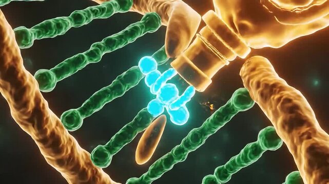 Synthetic biology designer DNA strand engineering with gene sequence