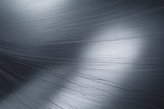 Scratched metal surface with reflective light