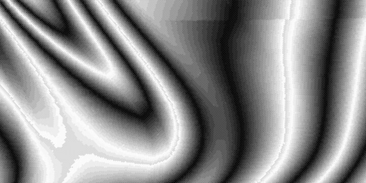 Abstract grainy texture with fluid liquid waves in black and white. A dark moody background featuring monochrome organic flow and noise, perfect for artistic posters, web design, and modern covers