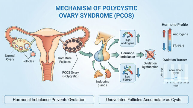 Polycystic Ovary Syndrome PCOS Hormonal Profile Ovulation Tracker