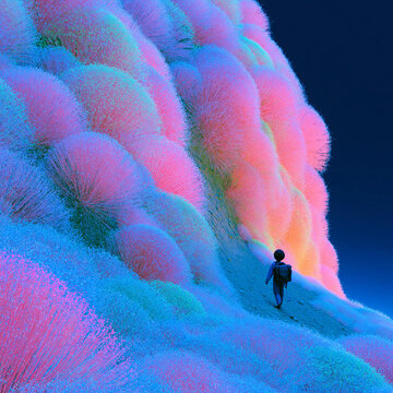 a man lost in the surreal world