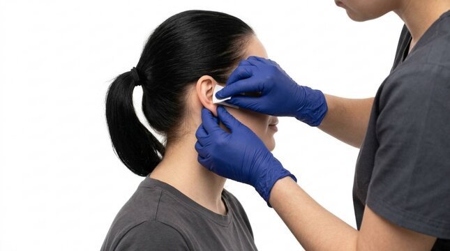 putting on a piercing