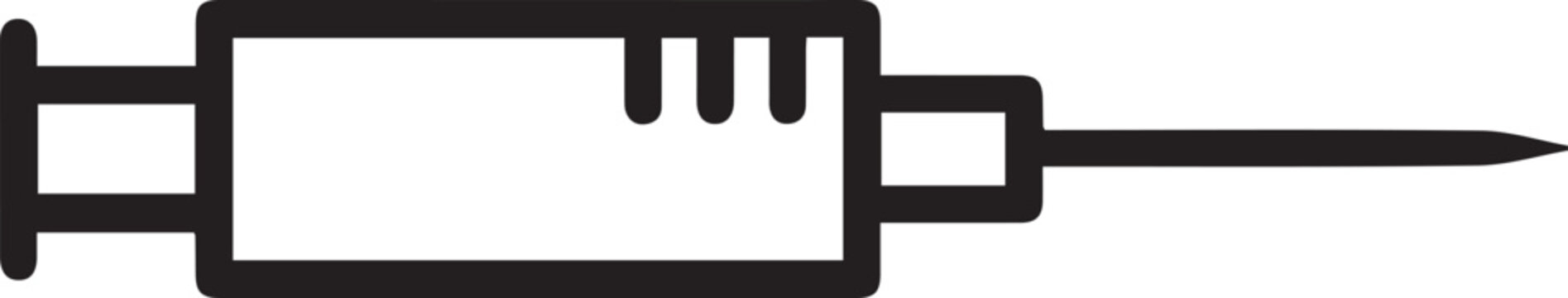 Premium High-Resolution Vector Icon of a Microfluidic Syringe with Capillary Needle for Lab Automation, Medical Device Prototyping, Biotech Research, Fluid Dynamics Studies, Precision