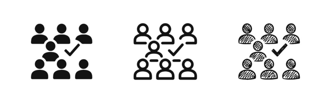 Recruitment and Candidate Selection Icon Set for Human Resources
