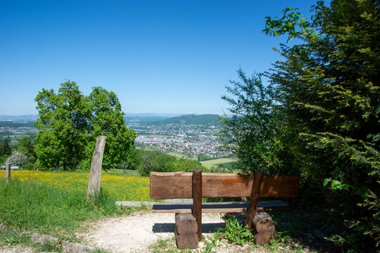 Aussicht auf Pfeffingen, Baselland, Schweiz