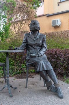 Wolomin, Poland - April 24, 2026: Zofia Nalkowska sculpture.