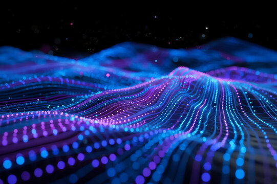 Abstract visualization of data pathways flowing through a cloud-based digital network.
Represents big data movement, connectivity, and real-time information processing
