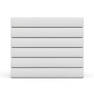A stack of white mattresses on a plain white background