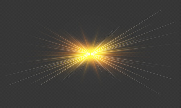 Sunlight rays expand smoothly from a central glow, forming a clean and radiant light effect. Gentle highlights enhance the visual structure. A sleek modern illustration for design.