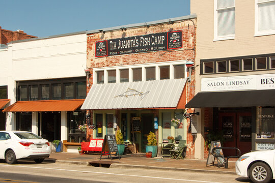 Tia Juanita's Fish Camp, a downtown seafood restaurant, in Lake Charles, Louisiana on September 1, 2025