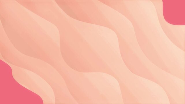 Abstract Peach Wave Background with Soft Cream Gradient Layers Effects