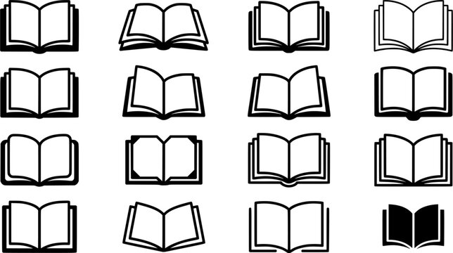 Hand drawn open book with blank pages for education and literary projects. Perfect for symbolizing knowledge, learning, and storytelling.
