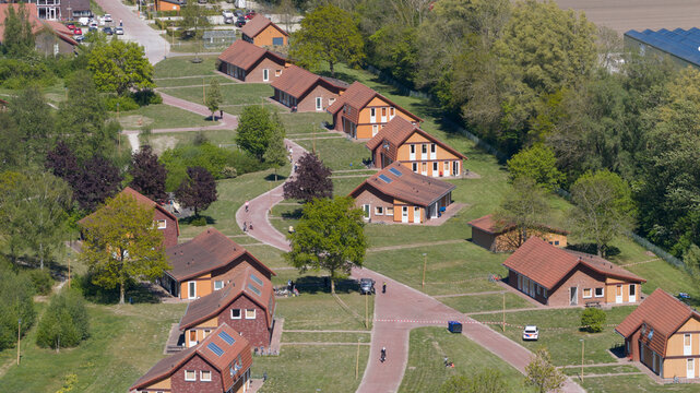 Aerial View of AZC Luttelgeest Asylum Centre