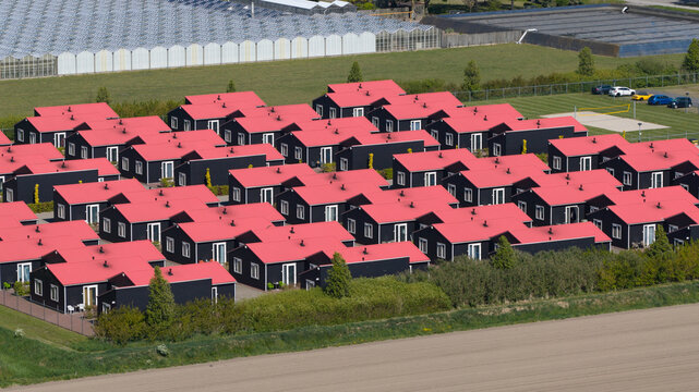 Aerial View of AZC Luttelgeest Asylum Centre