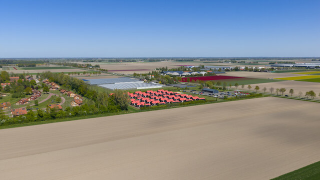 Aerial View of AZC Luttelgeest Asylum Centre