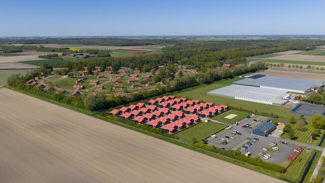 Aerial View of AZC Luttelgeest Asylum Centre