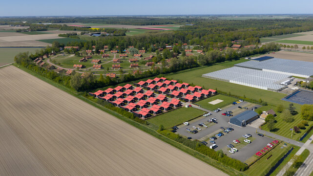 Aerial View of AZC Luttelgeest Asylum Centre