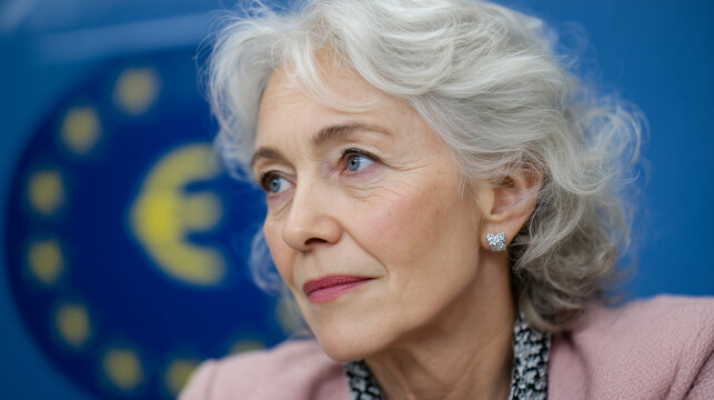 Mujer mayor en la UE