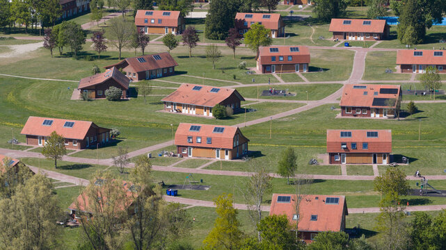 Aerial View of AZC Luttelgeest Asylum Centre