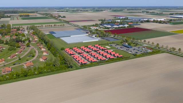 Aerial View of AZC Luttelgeest Asylum Centre