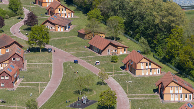 Aerial View of AZC Luttelgeest Asylum Centre