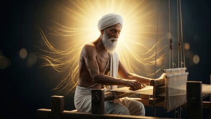 Fototapeta premium Sant Kabir Weaver — Spiritual Craft and Divine Work
