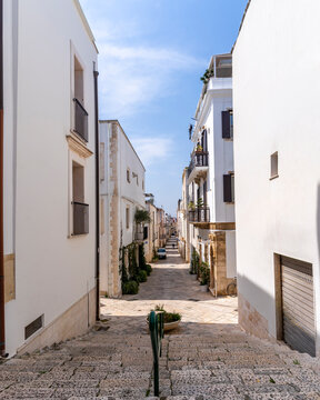 The Conversano Town street view in Puglia Region of Italy