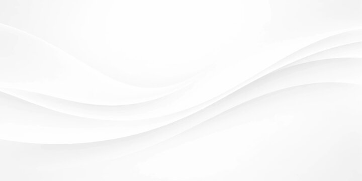 Abstract soft grey wavy background with flowing light curves and smooth dynamic wave lines in a modern vector design.