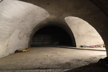 Fototapeta premium reinforced concrete tunnels under the city