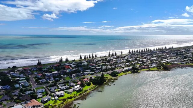 Ohope Beach and Bay, Drone Footage