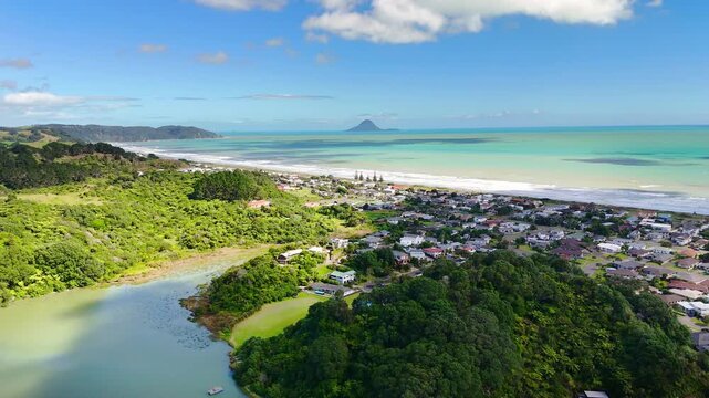 Ohope Beach and Bay, Drone Footage