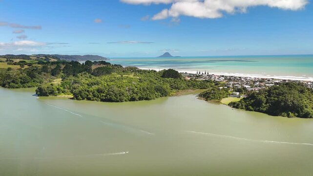 Ohope Beach and Bay, Drone Footage