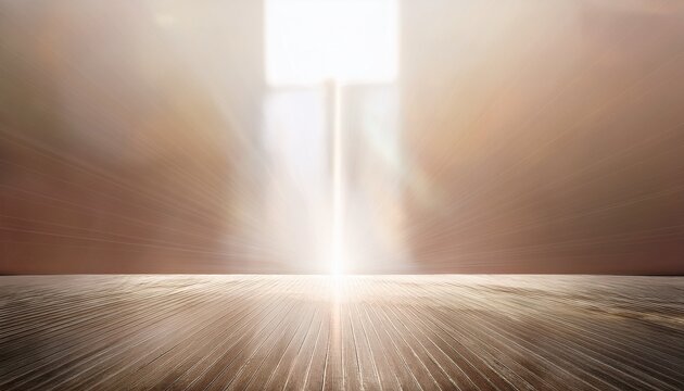 beautiful abstract sunlight background with flare and glare minimalistic mockup in neutral color with caustic effects for design and presentation