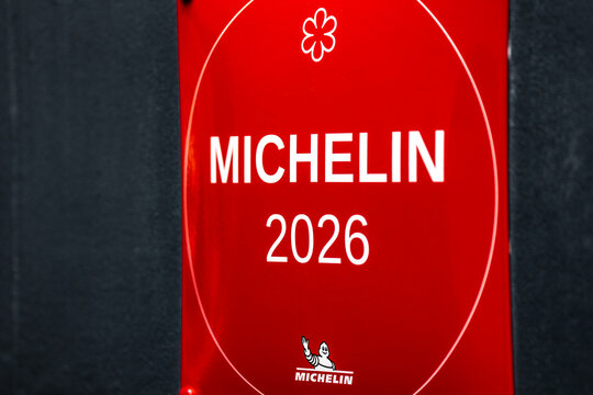 MICHELIN Guide 2026 Plaque Sign, Luxury Dining Experience, London, England, United Kingdom