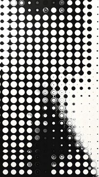 Abstract black and white geometric pattern with digital glitch effect and pixelation