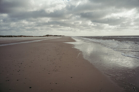 Windige Herbststimmung an der d&auml;nischen Nordsee