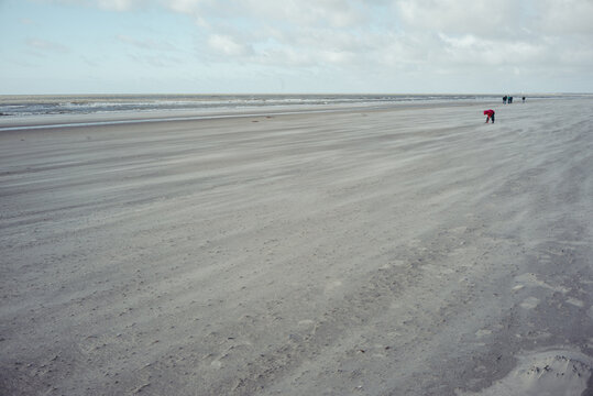 Sonnige Herbstlandschaft am Strand von Blavand