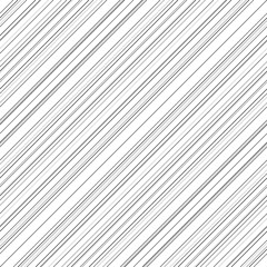 Obraz premium Diagonal thin grey lines abstract on white background. Seamless surface pattern design with linear ornament. Angled straight stripes motif. Slanted pinstripe. Striped digital paper for print. Vector.