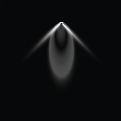 Fototapeta premium Dramatic spotlight intense light effect on black background for stage and visuals