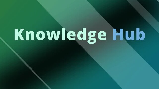 Knowledge Hub Abstract Green Technology Background