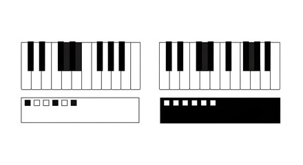 Fototapeta premium Black and white of barcodes and qr code on white background