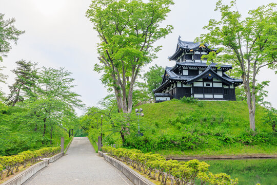 初夏の高田城址公園 三重櫓　新潟県上越市