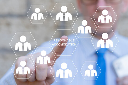 Business concept of reasonable accommodation.
