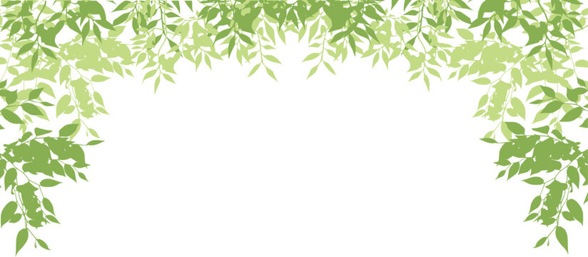 新緑の葉の背景素材