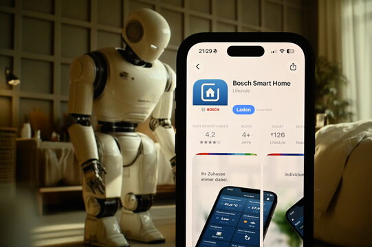 Germany - May 4,2026: Bosch Smart Home App on phone