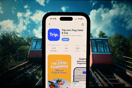 Germany - May 4,2026: Trip.com App on phone