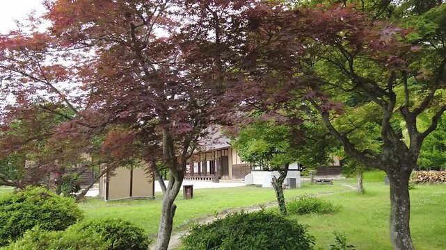 Exterior of a traditional Japanese house with a tiled roof in Tagajo, Miyagi.